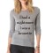 Bluza dama gri - I had a nightmare, i was a brunette - S