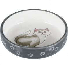 Trixie Castron din ceramică pentru pisici - pisici/laboratoare, 0,3 l/ø 15 cm