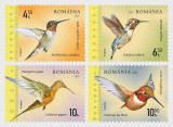 ROMANIA 2022 COLIBRI PASARI Serie 4 timbre LP.2379 MNH**, Nestampilat