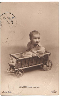 SV * Romania FAMILIA REGALA * PRINTESA ILEANA * circulata 1911 * Colectia Mandy foto