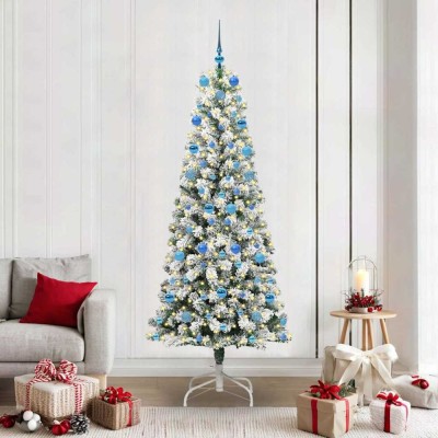 vidaXL Brad de Crăciun artificial cu ramuri articulare 210 cm PVC 3395611 foto