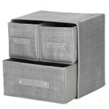 Organizator dulap tip lada cu 3 sertare, Sersimo, gri Household NewTrend