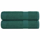 VidaXL Prosoape de m&acirc;nă 2 buc Verde 50x100 cm 360 g/m&sup2; 100% bumbac