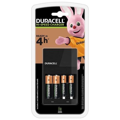 Incarcator DURACELL cu acumulatori inclusi 2x AAA R3 750mAh si 2x AA R6 1300MAH CEF14 foto