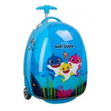 Troler Copii Cabina 16 Inch Baby Shark, Jad, Roti, Telescopic, Cifru, Voiaj Prescolari