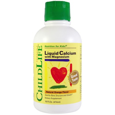 Calcium with magnesium 474ml childlife secom foto