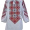 Bluza tip ie dama R24D, alb pur/rosu , marimea XL