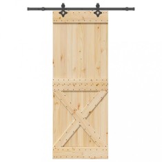Usa glisanta cu set de feronerie 85x210 cm, lemn masiv de pin GartenMobel Dekor foto