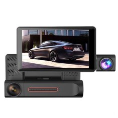 Camera auto tripla cu ecran de 4 inch
