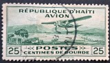 Haiti &ndash; timbru aviație 25c &ndash; scenă tropicală, stare foarte bună