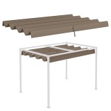 Outsunny Toit de schimb pentru pergola, p&acirc;nză de &icirc;nlocuire, protecție solară anti-UV pentru pergola de 3 x 2 m, culoare cafea | Aosom Romania