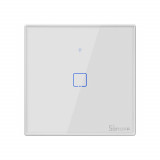 Intrerupator Smart cu Touch WiFi + RF 433 Sonoff T2EU1C TX, (1 canal), Generic