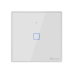 Intrerupator Smart cu Touch WiFi + RF 433 Sonoff T2EU1C TX, (1 canal)
