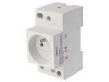 Conector Alimentare AC Mamă 250VAC 16A pentru Șină DIN