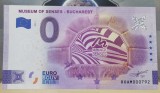 Rom&acirc;nia Bancnotă 0 Euro Muzeul simțurilor cu pliant