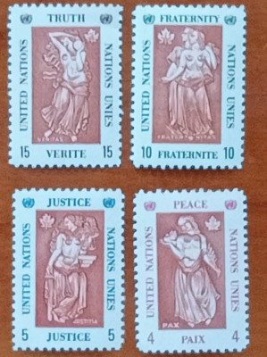 ONU-NY-&amp;#039;&amp;#039;ARTA MODERNA la sediu ONU&amp;#039;&amp;#039;-SERIE 4V-MNH LUX-NESTAMPIL.-VEZI SCAN foto