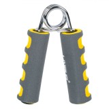 Set Flexor Antrenament Antebraț, LiveUp, M&acirc;nere Spumă, Gri Galben, 2 Bucăți