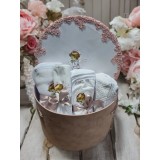 Trusou Botez cu 8 Piese in cutie de catifa brodata - Ingeras - TB811