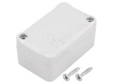 Carcasă universală ABS gri 40mm x 64mm x 30mm cu garnitură