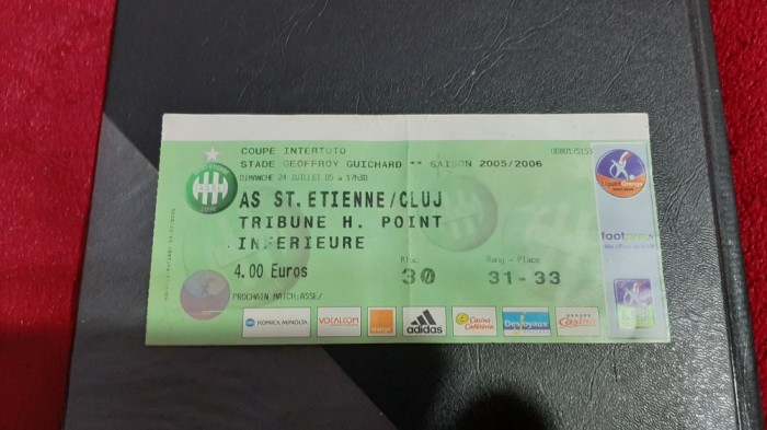 Bilet AS St. Etienne - CFR Cluj