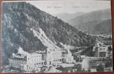 Carte postala, Hotel Caraiman vedere generala, inceput de secol XX