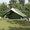 VidaXL Cort de Familie &icirc;n Formă de A pentru 7 Persoane Verde Rezistent la Apă