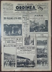 Ziarul Ordinea nr.2113/1939 foto