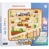 Tablita de desen 2 in 1 cu magneti - Labirint colorat