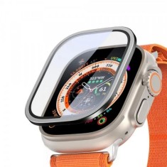 Folie Protectie DUX DUCIS Flas pentru Apple Watch Ultra Series, Sticla Securizata, Neagra