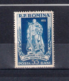 ROMANIA 1955 - ZIUA VICTORIEI, MNH - LP 385, Nestampilat