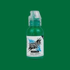 Tusuri Tatuaje - Culori WORLD FAMOUS 30 ml - Dark Green 2