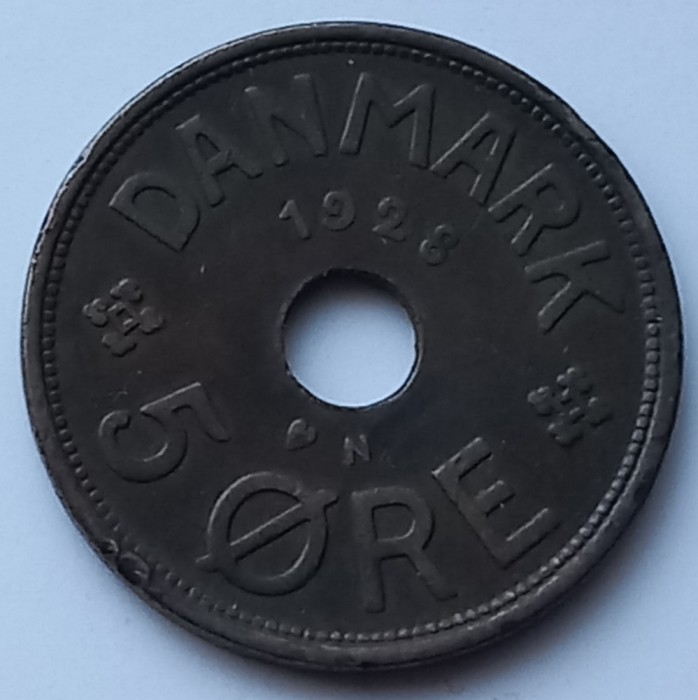 Danemarca, 5 Ore 1928