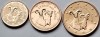 Set 3 monede 1, 2, 5 cents 2010 Cipru, unc, km#78-80, Europa