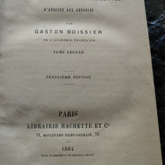 Gaston Boissier, La religion romaine,1884, Paris, ed Hachette, 420 pag,cartonata