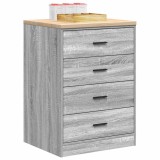 VidaXL Dulap depozitare garaj gri Sonoma 60x51x85 cm