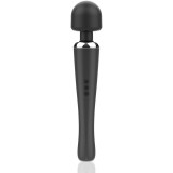 Aparat de masaj NAOMI WAND Super Strong, tip Hitachi, pentru corp si zone intime, 20 functii de vibratie, negru