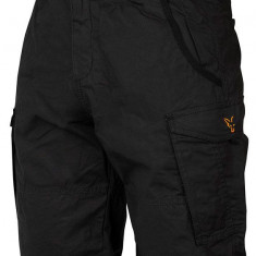 Fox Collection Black &amp; Orange Combat Shorts Small