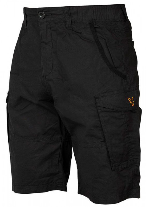 Fox Collection Black &amp;amp; Orange Combat Shorts Medium