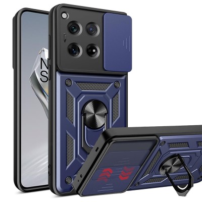 Husa OnePlus 12 protectie camera Techsuit CamShield Series, albastru foto