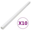 VidaXL Șine de cabluri, 100x60 mm, 10 m, PVC