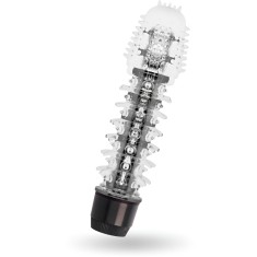 Vibrator Jelly cu Striatii, Intensitate Reglabila, Fara BPA, Rezistent la Apa, Flexibil, pentru Senzatii si Placeri Unice, Usor de Curatat, Portabil,