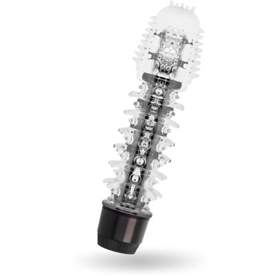 Vibrator Jelly cu Striatii, Intensitate Reglabila, Fara BPA, Rezistent la Apa, Flexibil, pentru Senzatii si Placeri Unice, Usor de Curatat, Portabil, foto