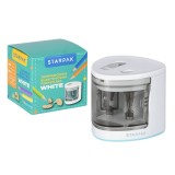 Ascutitoate electrica dubla, Starpak, Alb