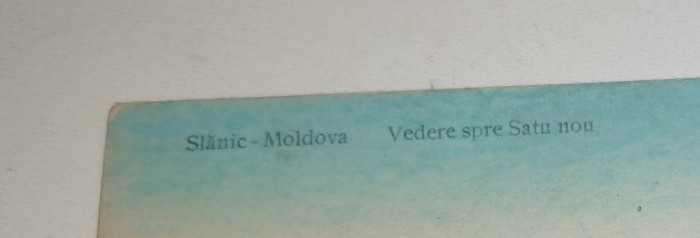 CARTE POSTALA -SLANIC MOLDOVA -VEDERE SPRE SATU NOU 1921-ED.HOROVITZ STR DOAMNEI