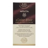 Cumpara ieftin Vopsea de par My Color Elixir Dark Blonde Intense Red Mahogany 6.65, 155 ml, Apivita