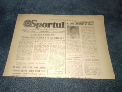 ZIARUL SPORTUL 14 OCTOMBRIE 1983 foto