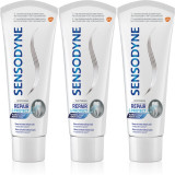 Sensodyne Repair &amp; Protect Whitening pasta de dinti pentru albire pentru dinti sensibili 3x75 ml