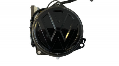 Camera marsarier flip in sigla pentru VW Golf 7 cu sigla complet neagra - FA-G7 foto