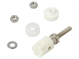 Soclu Banană 4mm 15A Albă pentru Panou, CLIFF