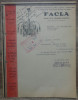 Document FACLA, societate constructie corpuri iluminat/ 1947